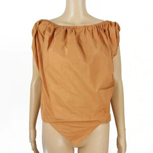 Vivienne Westwood Red Label Rusty Peach Orange Off Shoulder Top